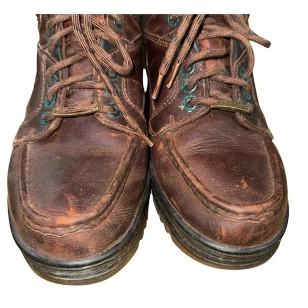 Timberland Gore-Tex Hiking Boots Mens 9M Pre-Owned Brown Leather Waterproof Shoe